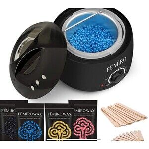 Femiro Hair Removal Home Waxing Kit With 4 Flavors Stripless Hard Wax Beans